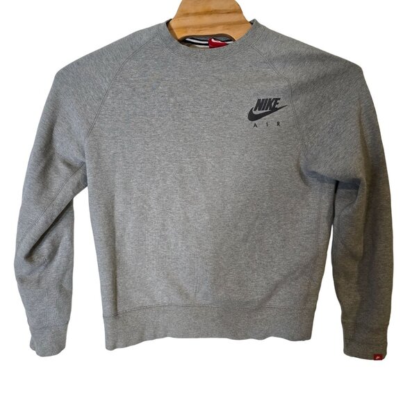 Vintage Nike Pullover Sweatshirt Size Medium Gray Cotton‎ Long Sleeve - Picture 2 of 6